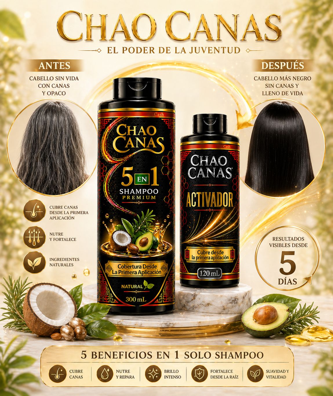 CHAO CANAS 5 EN 1 AGUACATE